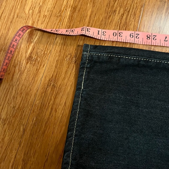 Levi's 501 Button Fly Straight Leg Dark Wash Blue Jeans. 33 waist X 32 inseam. - Picture 11 of 15